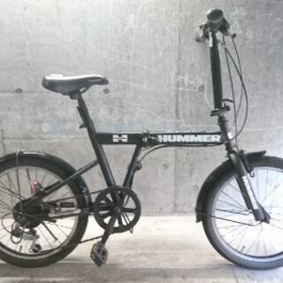 折り畳み自転車中古 HUMMER 外装6段変速 タイヤ20インチ カラーブラック