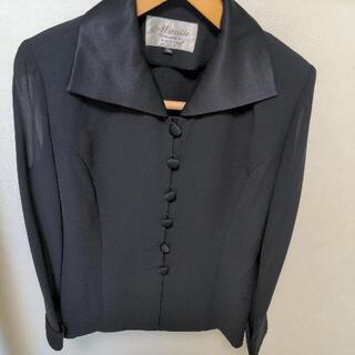 ブラックスーツワイドパンツ。の画像