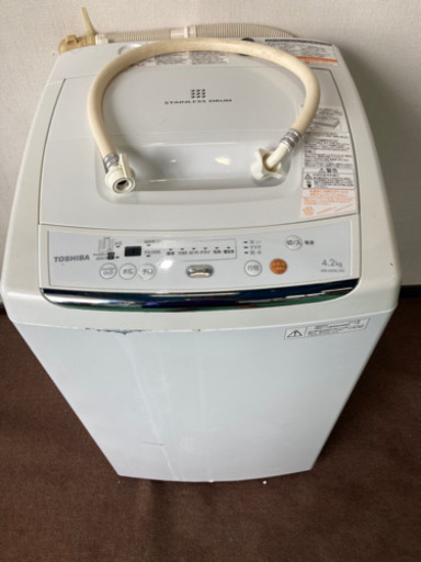 全品半額SALE‼️美品✨ /TOSHIBA/東芝/2013年製/洗濯機/4.2kg/AW-42ML/配送可能/ 8000円→4000円✨/0802b2