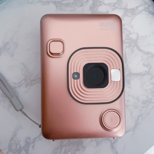チェキ FUJIFILM INSTAX MINI LIPLAY ピンクゴールド