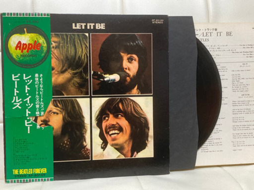 ビートルズ レットイットビー 帯付きレコード