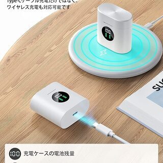 【新品・未使用】Bluetooth イヤホン（電池残量表示付）の画像