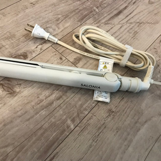 【中古】サロニア ミニ ストレート ヘアアイロン ホワイト SL...