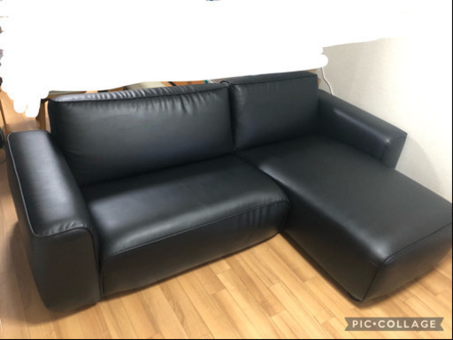 IKEA 合皮ソファー　3人掛け