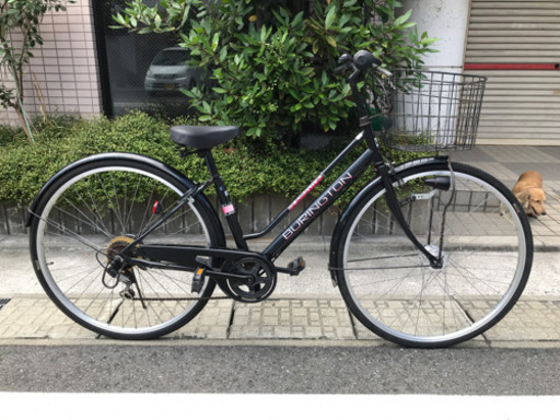 27インチ　オートライト　6段ギア付き　中古自転車