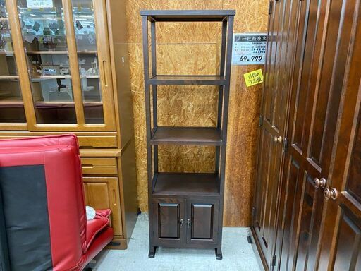 【愛品館 江戸川店】北海道民芸家具 四方棚 飾り棚 ID:155-017956-007
