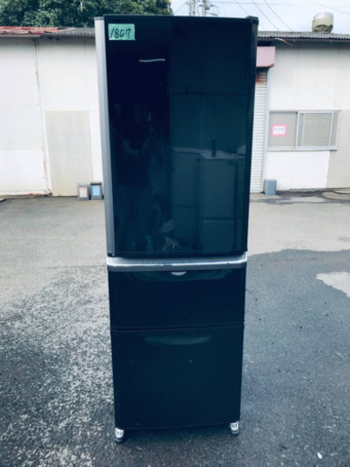 ⑤‼️370L‼️1807番 三菱✨ノンフロン冷凍冷蔵庫✨MR-C37Y-B‼️