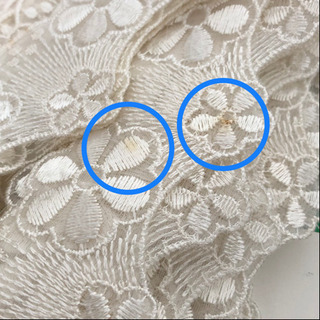 【ネット決済・配送】カネボウ　レース　オフホワイト　白　花柄　Kanebo lace カネボー　アンティーク　フレンチ　ニードルポイント　フリル　フリフリ　手芸　ハンドメイド　リボン　 Handmade white lace antique French needlepoint ribbon frillの画像
