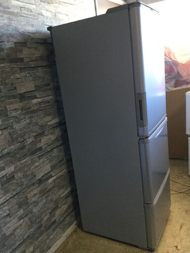 【2019年製】SHARP シャープ 3ドア ノンフロン冷凍冷蔵庫 350L SJ-W351E-S 大容量 シルバー ②
