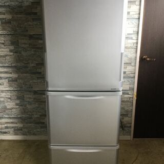 【2019年製】SHARP シャープ 3ドア ノンフロン冷凍冷蔵庫 350L SJ-W351E-S 大容量 シルバー ③