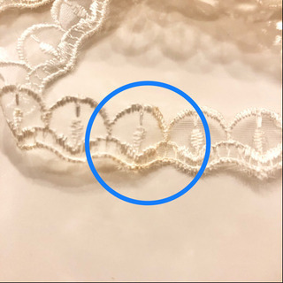 【ネット決済・配送】カネボウ　レース　オフホワイト　白　フリフリ　Kanebo lace カネボー　アンティーク　フレンチ　ニードルポイント　フリル　手芸　ハンドメイド　リボン　 Handmade white lace antique French needlepoint ribbon frillの画像