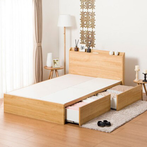 セミダブルベット下収納付き