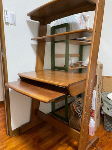【取引完了】木製パソコンデスク、勉強机