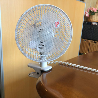 クリップ型扇風機の画像