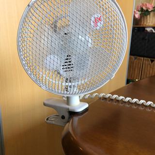 クリップ型扇風機の画像
