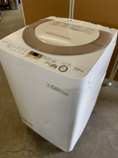 0804032 洗濯機 SHARP 2017 取扱説明書付