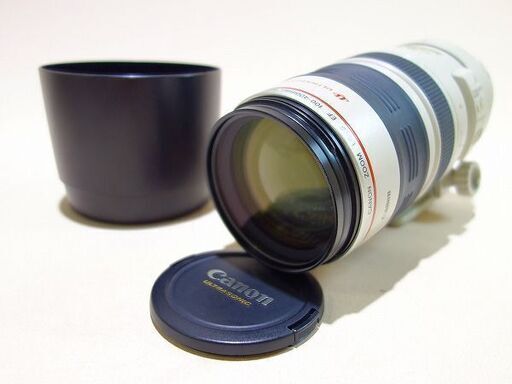 【苫小牧バナナ】Canon/キヤノン 望遠ズームレンズ EF100-400mm F4.5-5.6L IS USM フルサイズ対応 レンズフィルター フード付き♪