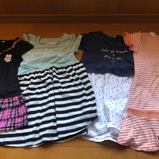 女の子120 ワンピース4着　ズボン２枚