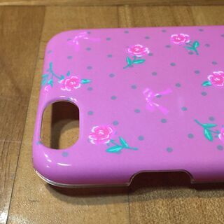 ■　新品　iPhone6 iPhone6S　ハードケース　カバー　ローズ　花柄　ピンク 　管82の画像