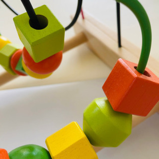 4【ベビー用品・木製おもちゃ】IKEA ビーズコースターの画像