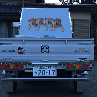 三菱 ミニキャブトラック(多少の飾り付けあり)の画像