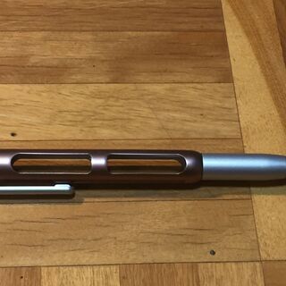 ■ルーペ付きボールペン　拡大率2.5倍　ブラウン　替え芯付き(黒)　129-3 虫眼鏡　老眼　ハズキルーペより大きく　拡大鏡の画像