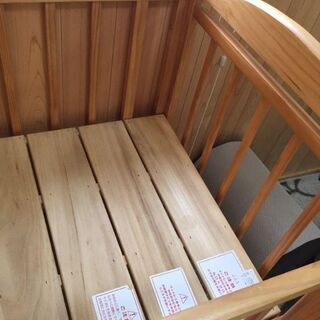 取引中【難ありですが】ミニベビーベッド 【使用に問題なし】の画像