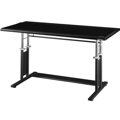 【終了】Bauhutte(バウヒュッテ) ゲーミングデスクHD 昇降式 ミドル (幅120cm×奥行55cm) ブラック BHD-1200HDM-BK