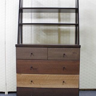 無印良品 ステンレスユニットシェルフ 幅110 オーク材 連結 キャスター MUJI 収納家具 中古家具 店頭引取歓迎 R3891)
