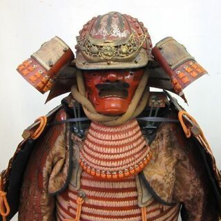 甲冑一式 兜 鎧 等身大 箱付 武具 五月人形 サムライ 侍 戦国武将 武士 年代不明 札幌 厚別店の画像