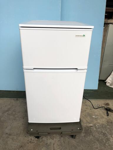 YAMADA ヤマダ電機 2ドア ノンフロン冷凍冷蔵庫 90L YRZ-C09B1 2018年製 ホワイト 小型