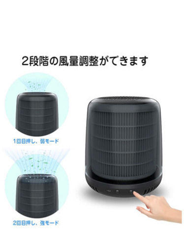 【新品未開封】空気洗浄機卓上小型イオン発生機能花粉PM2.5対策脱臭集塵空気清浄機自宅オフィスペット匂い対策子供室寝室対応 (空気洗浄機)