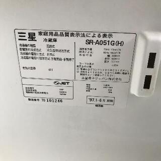 三星。SANYO　サイコロ型冷凍冷蔵庫　4台　無料の画像