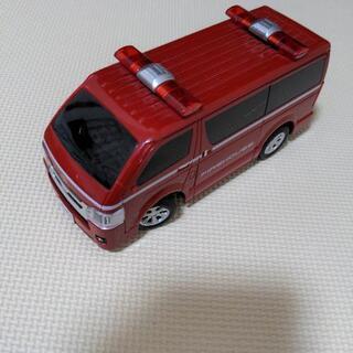 手押し車　消防車？　おもちゃ