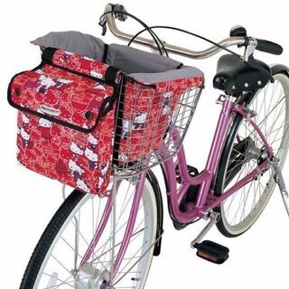 【新品】ハローキティ ペットサイクルシート♪2WAYタイプ♪キャ...