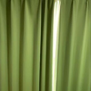 カーテン 緑