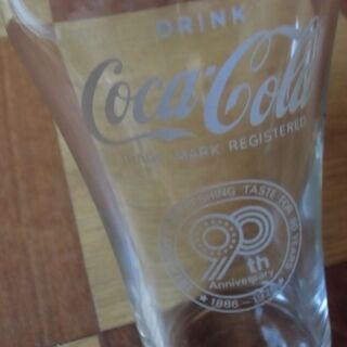 昭和レトロ コカ・コーラ 90th  1886-1976 グラス お譲りします。＊石川県＊美川より＊期間限定の画像