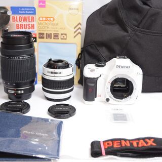 極美品❤️ペンタックス K-x❤️人気のホワイトカラー❤️高画質❤️フルHD動画の画像