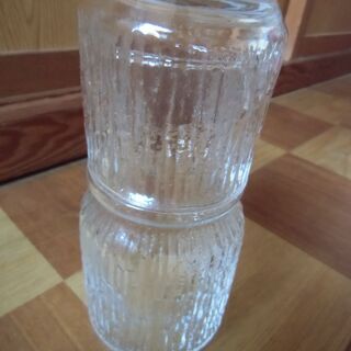 昭和 レトロ HOYA 水差し ホヤクリスタル 冠水瓶 1点 お譲りします。＊石川県＊美川より＊期間限定の画像
