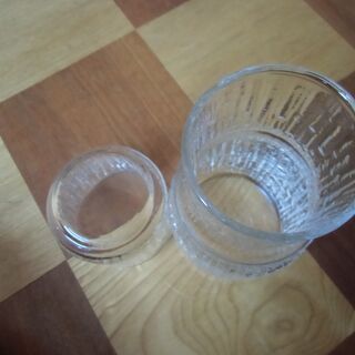 昭和 レトロ HOYA 水差し ホヤクリスタル 冠水瓶 1点 お譲りします。＊石川県＊美川より＊期間限定の画像