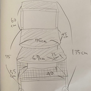 パソコン用デスク（プリンター置き可能）の画像