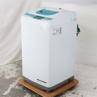 中古 全自動洗濯機 縦型 5kg 訳あり特価 日立 NW-5SR-W 節水 京都在庫 DG4851の画像