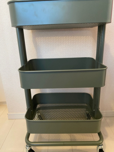IKEA RASKOG 可動式ワゴン　グリーン　美品