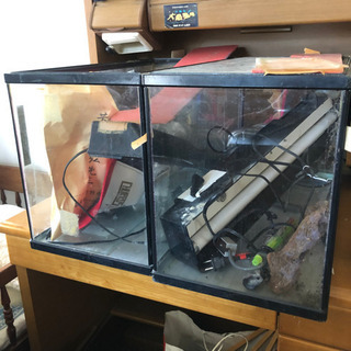 【実家の断捨離】水槽2つ ポンプつき！の画像
