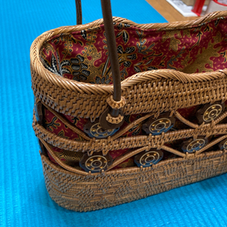 バリ島土産アタ籠　新品未使用の画像
