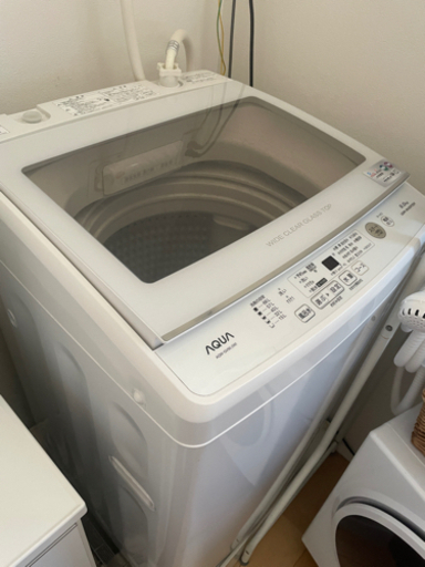 値下げ　アクア AQW-GV90J-W(ホワイト) 全自動洗濯機 上開き 洗濯9kg
