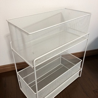 ニトリ　スライドバスケットラック