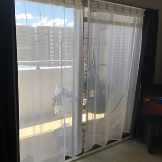 IKEA レースカーテン　アスククロッカ