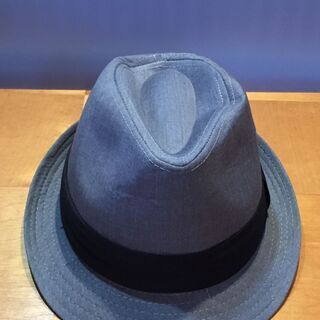 紳士用　帽子　ハット　中折れ帽　グレー　フリーサイズ58㎝　管2...