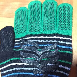 ☆p ニット手袋　サッカー　アスレタ　フリーサイズ　滑り止め　在庫3 ATHLETA グローブ　フットサル　防寒　　管4の画像